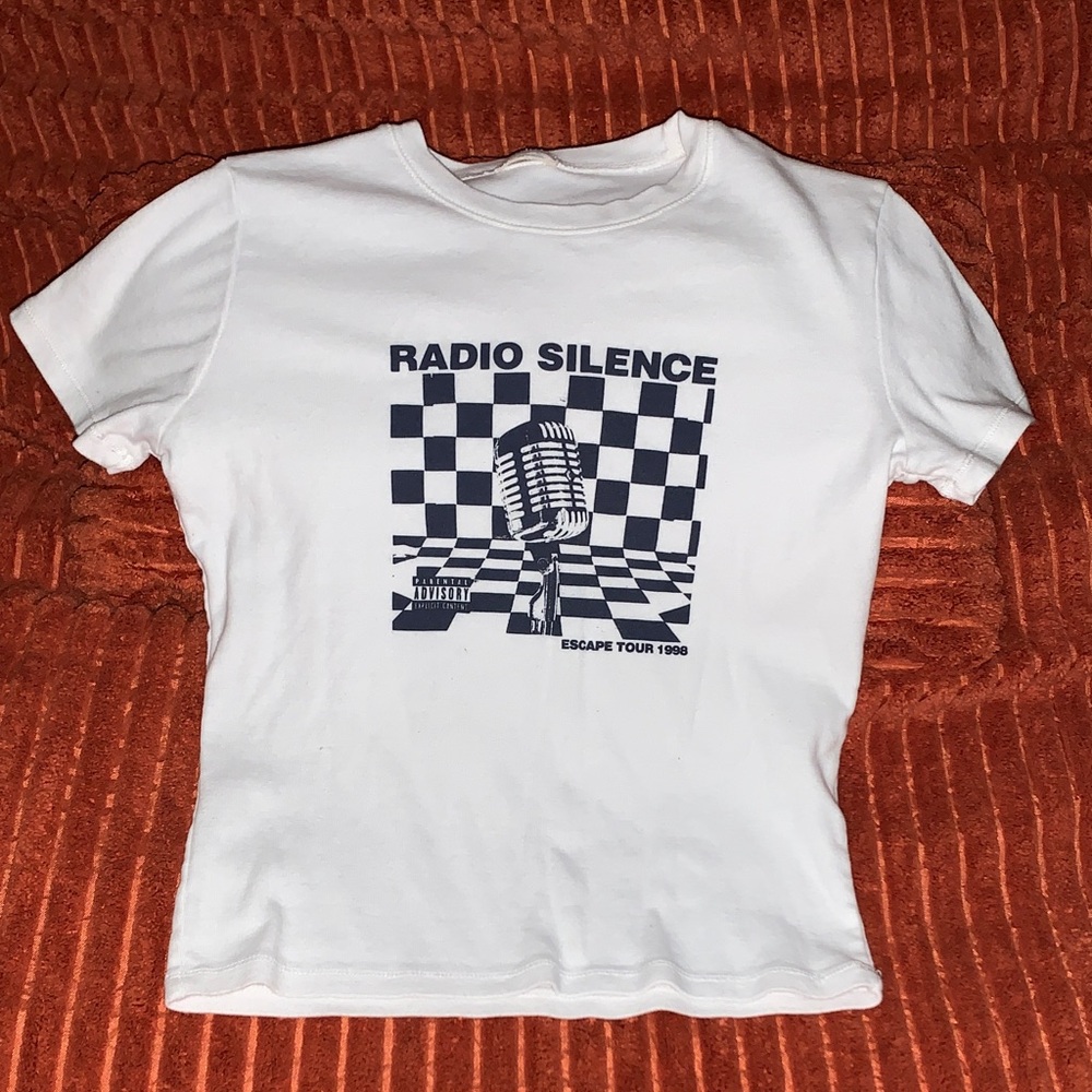 Brandy Melville White Crewneck Tee